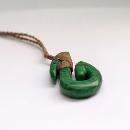 Jade Hei Matau (Fish Hook) Necklace - Aquarius Stones