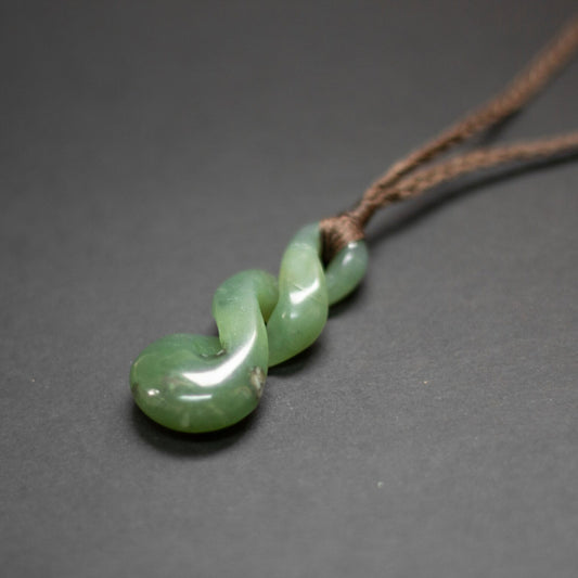 Jadite Pikorua Necklace - Aquarius Stones