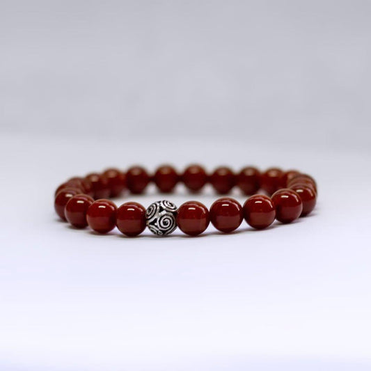 Carnelian Bracelet – 8mm (opaque) - Aquarius Stones