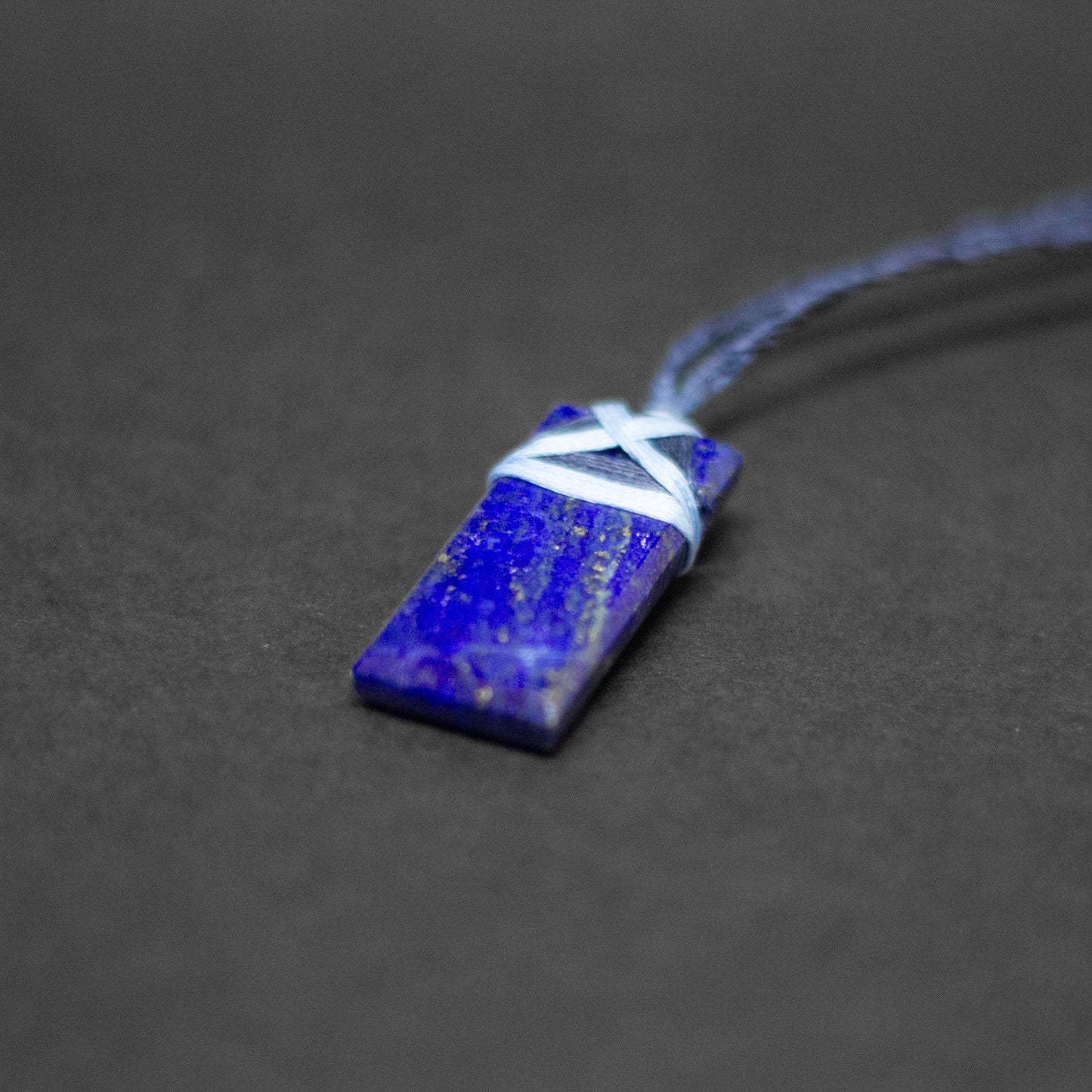 Lapis Lazuli Toki Necklace (medium) Grade AA - Aquarius Stones