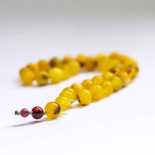 Amber Rosary – 33 Beads - Aquarius Stones