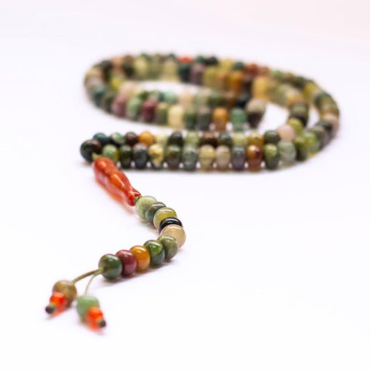 Moss Agate Rosary 6mm (100 Beads) - Aquarius Stones