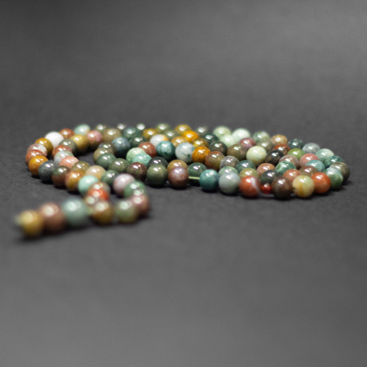 Moss Agate Rosary (100 Beads) 8mm - Aquarius Stones