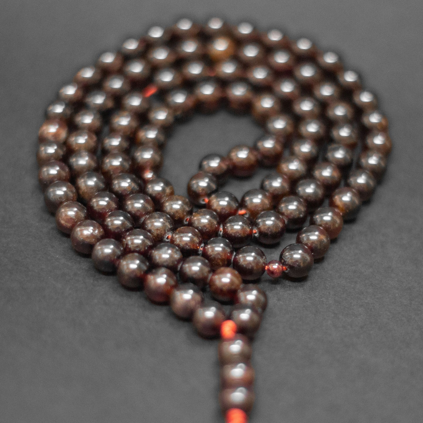 Garnet Rosary – 8mm - Aquarius Stones