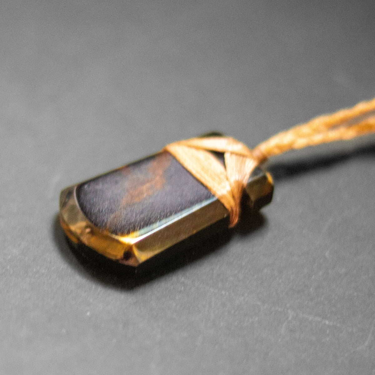 Black Tiger-Eye Toki Necklace