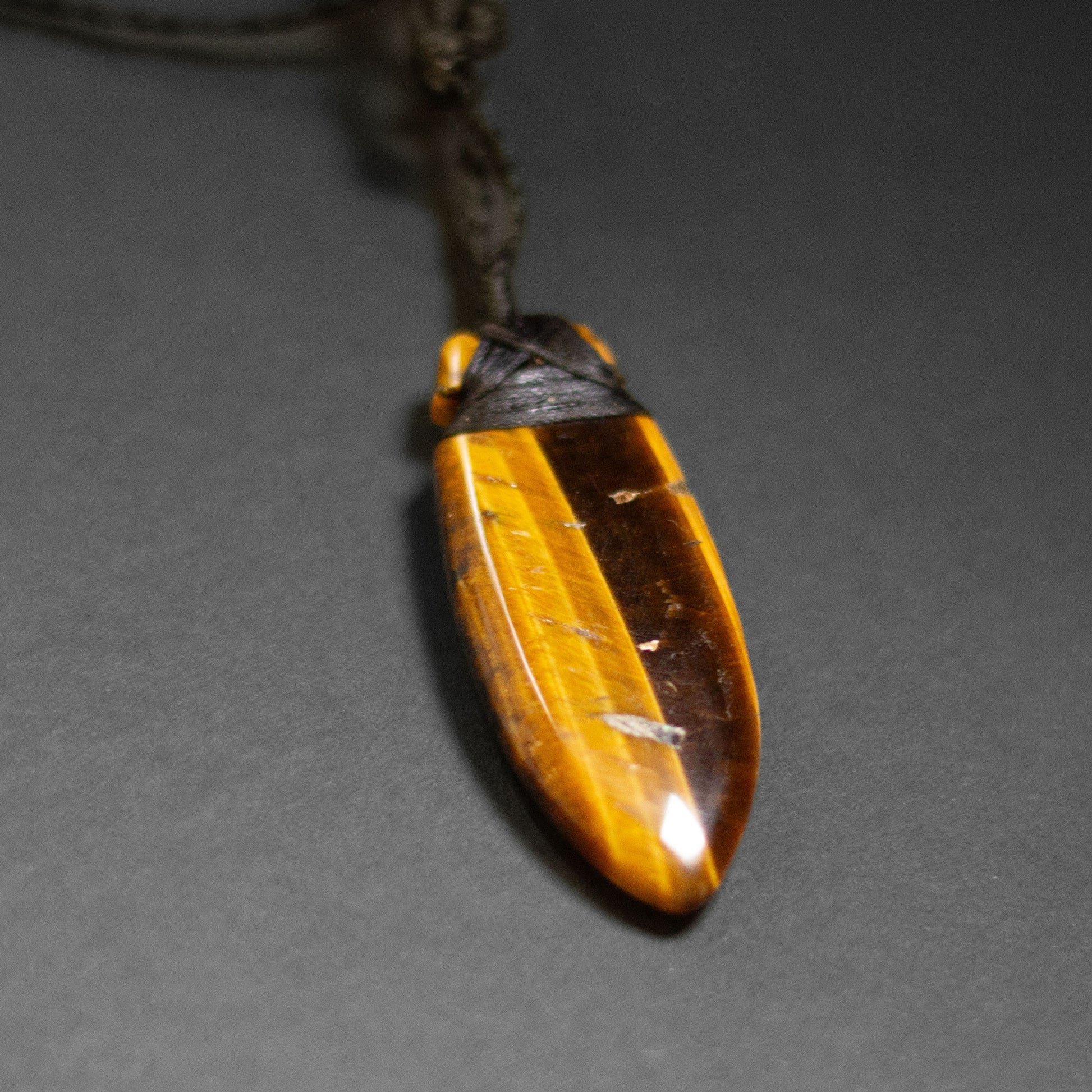Tiger-Eye Toki Necklace - Aquarius Stones