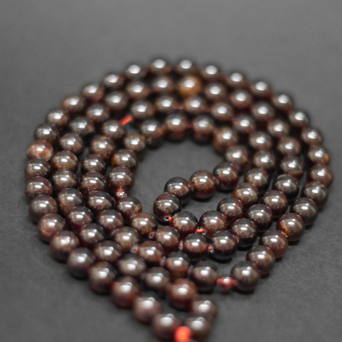 Garnet Rosary – 8mm - Aquarius Stones