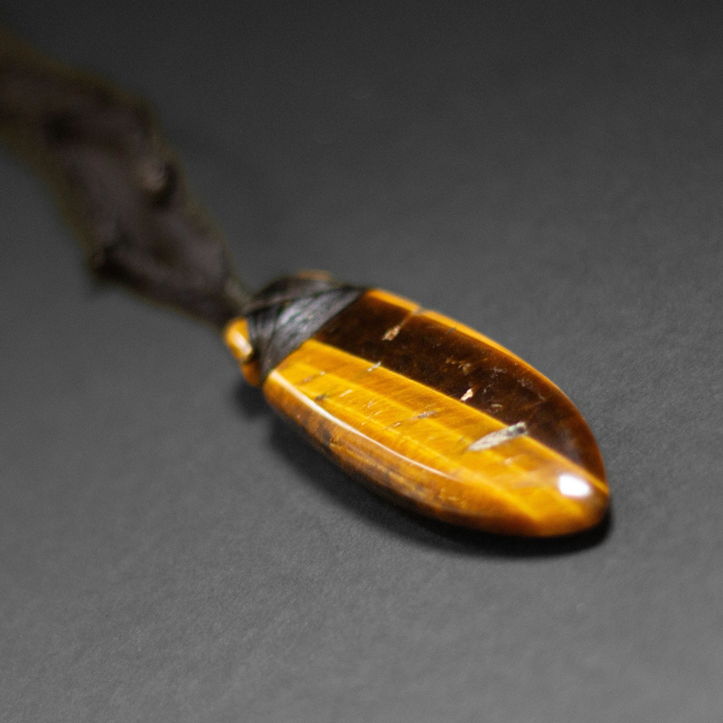 Tiger-Eye Toki Necklace - Aquarius Stones