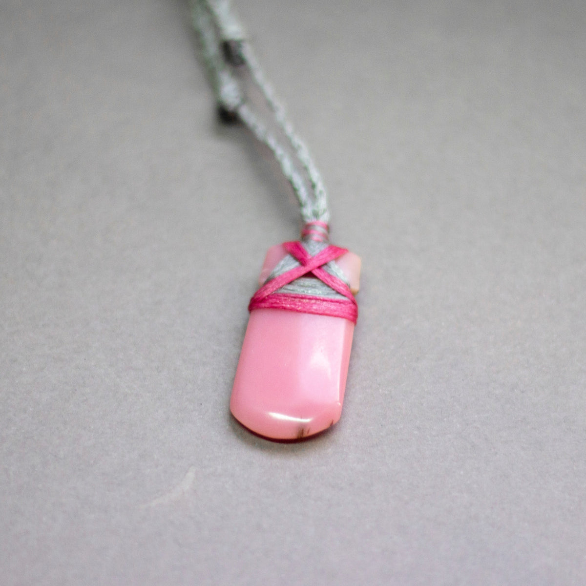 Pink Opal Toki Necklace (small) - Aquarius Stones