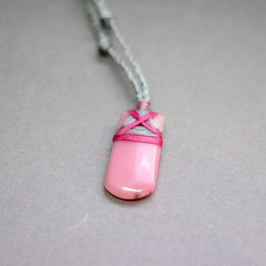 Pink Opal Toki Necklace (small) - Aquarius Stones