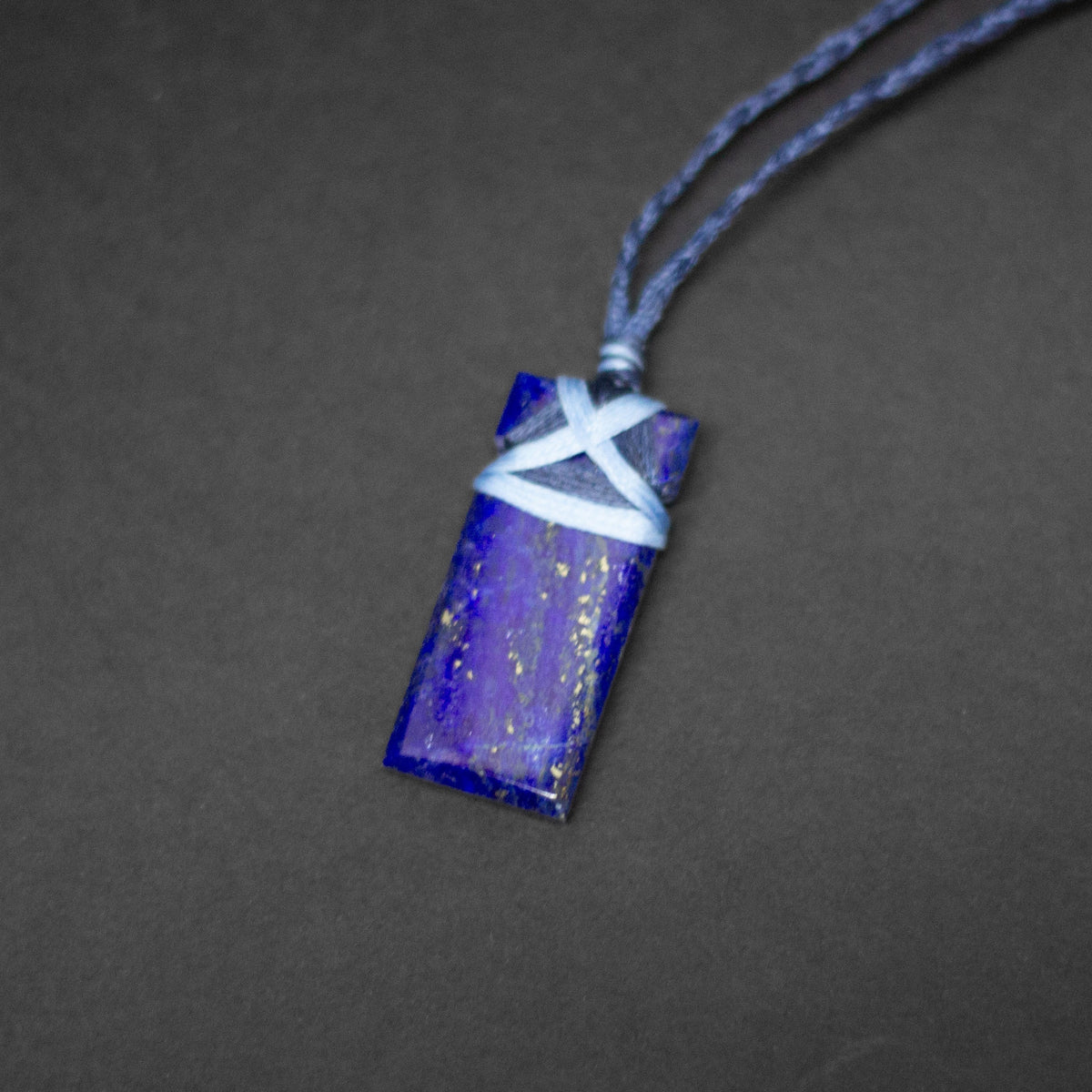 Lapis Lazuli Toki Necklace (medium) Grade AA - Aquarius Stones