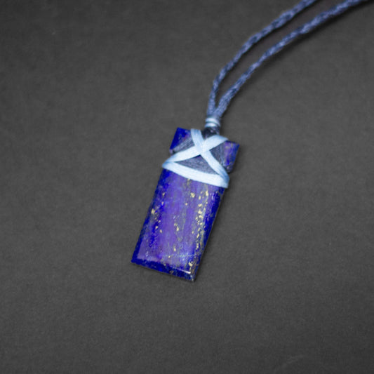 Lapis Lazuli Toki Necklace (medium) Grade AA - Aquarius Stones