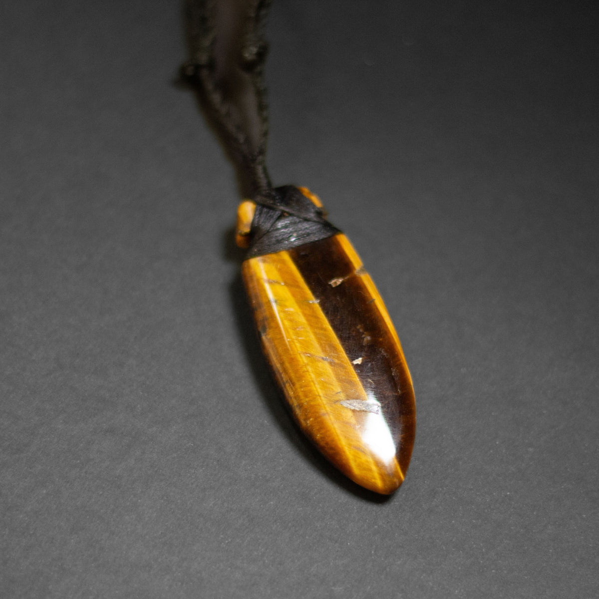Tiger-Eye Toki Necklace - Aquarius Stones