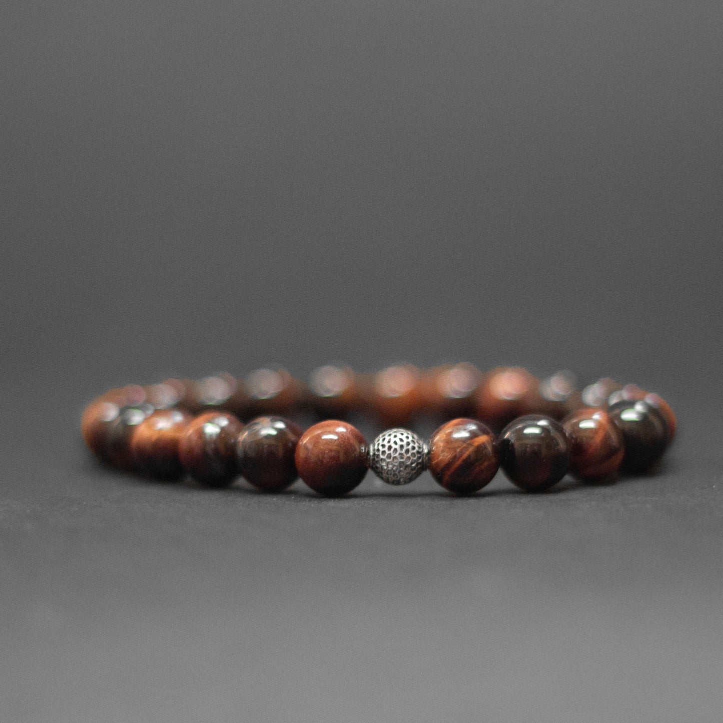 Red Tiger-Eye Bracelet – 8mm - Aquarius Stones