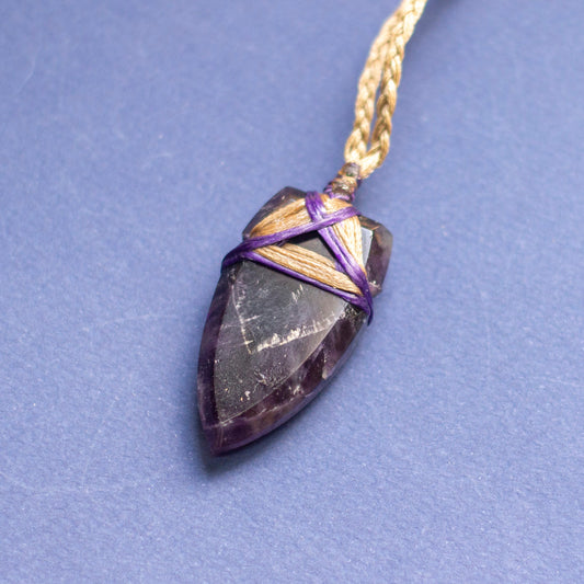 Amethyst Toki Necklace (Dark) - Aquarius Stones